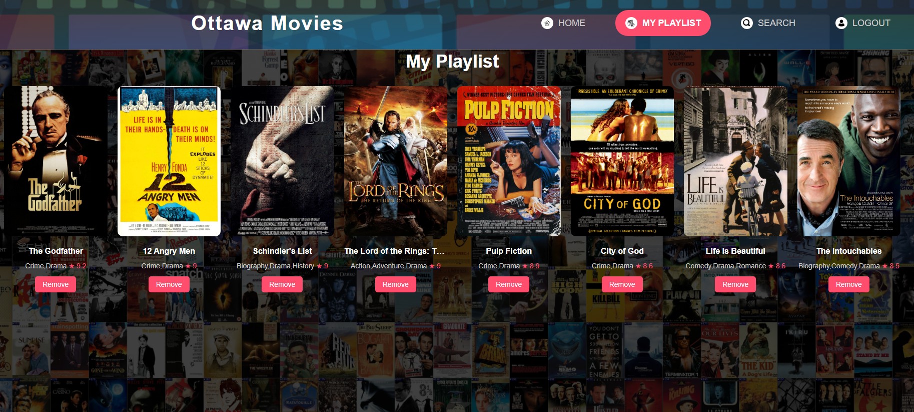 Ottawa Movies Platform